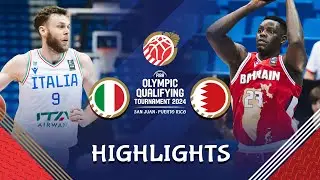 Italy 🇮🇹 far too strong for Bahrain 🇧🇭 in record win | Highlights | FIBA OQT 2024 Puerto Rico