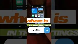 profiles in the settings #apple #ios #profiles #iossettings #settings #myiphone #ios16update #shorts
