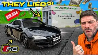 FIRST DRIVE OF THE AUDI R8 I REBUILT THE ENGINE ON!!...