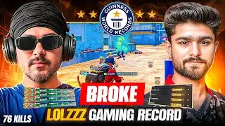 🇮🇳 WE MADE A WORLD RECORD OF 76 TEAM FINISHES IN BGMI , FINALLY BROKE @LoLzZzGaming RECORD 🔥