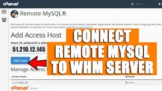 [🔴LIVE] How to connect a remote MySQL to WHM server?