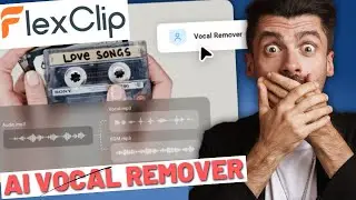 (1-click) FlexClip Removes Vocals From ANY Audio Or Video!