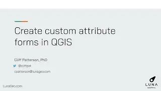 Create Custom Attribute Forms in QGIS