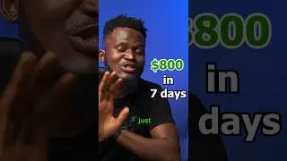 How I made $800 in just 7 days #makemoneyonline #onlinehustletv