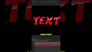 Learn Liquid Text Effect in 18 Seconds🔥 #aftereffects #tutorial #aftereffectstutorial