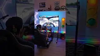 Simracing setup 👌 The new racing cockpit is about 90% #simracing #cockpit #gameroom  #fanatec