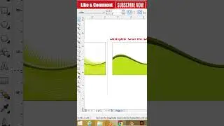 Simple Curve Design in Coreldraw | Coreldraw Short | Full VIdeo link In description box