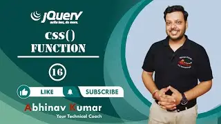 jQuery CSS Function | jQuery CSS Method | CSS With jQuery | jQuery Tutorial | CSS jQuery