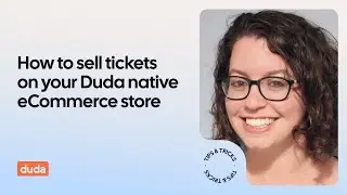 How to sell event tickets on a Duda native eCommerce store