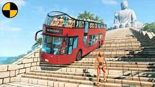 Tourist Car Staircase Accidents 😱 BeamNG.Drive