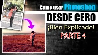 Curso de Photoshop - Integrar persona en fondo | tutorial de fotomanipulacion en fotomontaje