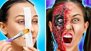 LAST MINUTE HALLOWEEN IDEAS 👻|| Spooky Makeover! Scary Pranks for Your Friends by 123 GO! SCHOOL