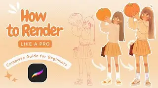 How to Render Like a Pro || Step-by-Step Guide for Beginners || Procreate Digital Drawing Tutorial✨