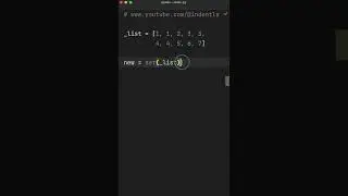 1 SIMPLE Trick To REMOVE Duplicates From ANY List In Python 💫
