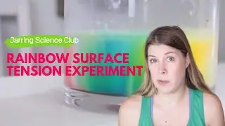 Rainbow Surface Tension Science Experiment