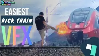 How to Edit a Superpower Train Scene (Easy Filmora VFX) #FilmoraTrainChallenge