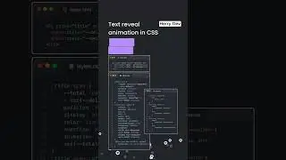 ✨ Text Reveal Animation with CSS3, JavaScript & HTML! 🚀 | Create Stunning Effects 🌟||