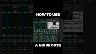 How to use a Noise Gate - dialling it in on snare. #noisegate #howtouseanoisegate #audiobasics