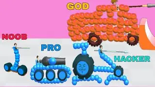NOOB VS PRO VS HACKER VS GOD in Draw Joust!