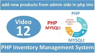 how to add new products from admin side in php ims