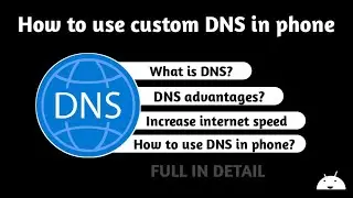 How to use custom DNS in phone