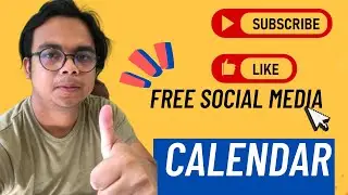 Social Media Calendar Worksheet | Schedule Social Media Posts in Advanced | FREE TEMPLATE