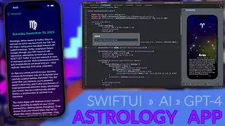 Astrology Horoscope App using GPT-4 in SwiftUI - iOS 17