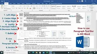 MS Word Paragraph Toolbar