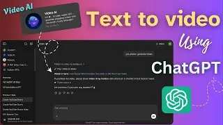 How to use ChatGPT as Free AI Video Generator Tool | Text to Video AI Free