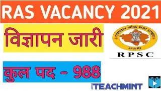 RAS 2021 Vacancy |988 postlatest newsday I ras new vacancy 2021 | ras 2021|notification 