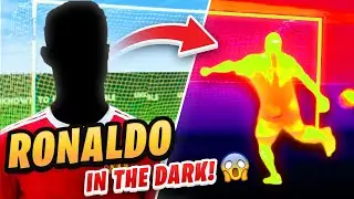 CRISTIANO RONALDO VOLLEY CHALLENGE *IN THE DARK* 🥅🤯😱