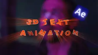 3D Text Animation || After Effects Tutorial