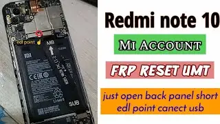 redmi note 10 mi account remove || redmi note 10 frp remove one click umt