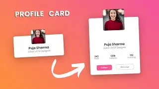 Amazing Profile Card using HTML & CSS | Coders Villa