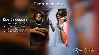 [1000+] Trap/Pain Drum Midi Kit Bundle (Lil Baby, Gunna, Rod Wave, NoCap, Youngboy, Lil Tjay)