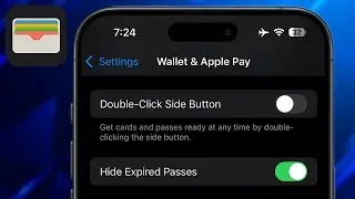 How To Enable Or Disable Double Click Side Button To Open Wallet & Apple Pay