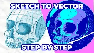 Illustration Tutorial: Drawing from Sketch and Vectoring in Adobe Illustrator