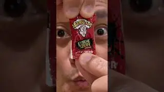 👂 ASMR WARHEADS EXTREME SOUR CANDY BLACK CHERRY FLAVOR AND EATING SOUNDS 👂 