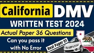 California DMV Senior Written Test 2024 | California DMV Practice Test 2024