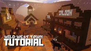 Minecraft: How to Build a Wild West Cowboy Town (Tutorial)