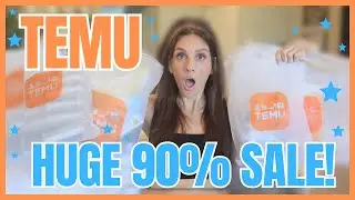 *OMG* 🫢 GIANT TEMU HAUL | THE BEST CLEANING & CUTE FINDS! | 90% OFF SITEWIDE SALE