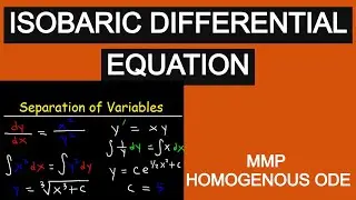 ISOBARIC DIFFERENTIAL  EQUATION OR ODE