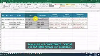 Comparison of CONCATENATE, CONCAT and TEXTJOIN formula in excel || Part-04