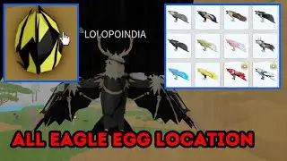 ALL EAGLE EGG LOCATIONS In Roblox Animal Simulator!