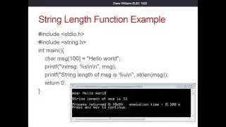 Part 4, string library functions