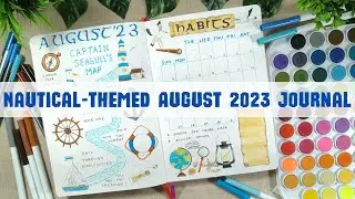 August 2023 Nautical-Themed Journal | Flip-through