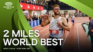 Josh Kerr smashes 2 miles world best 👏 | World Indoor Tour 2024