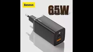 65W Зарядка Baseus GaN2 Lite Quick Charger (1 Type-C + 1 USB)