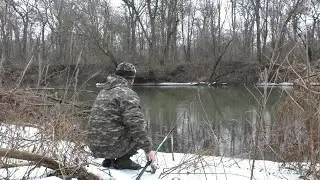 РЫБАЛКА НА ПОПЛАВОК ЗИМОЙ В ФЕВРАЛЕ НА РЕКЕ.