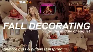 DECORATE FOR FALL WITH ME 🍁 COZY FALL DECORATING & APARTMENT TOUR *gilmore girls inspired*